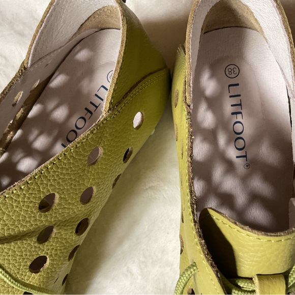 Litfoot Women's Perforated Leather Shoes - 38 - Picture 3 of 8